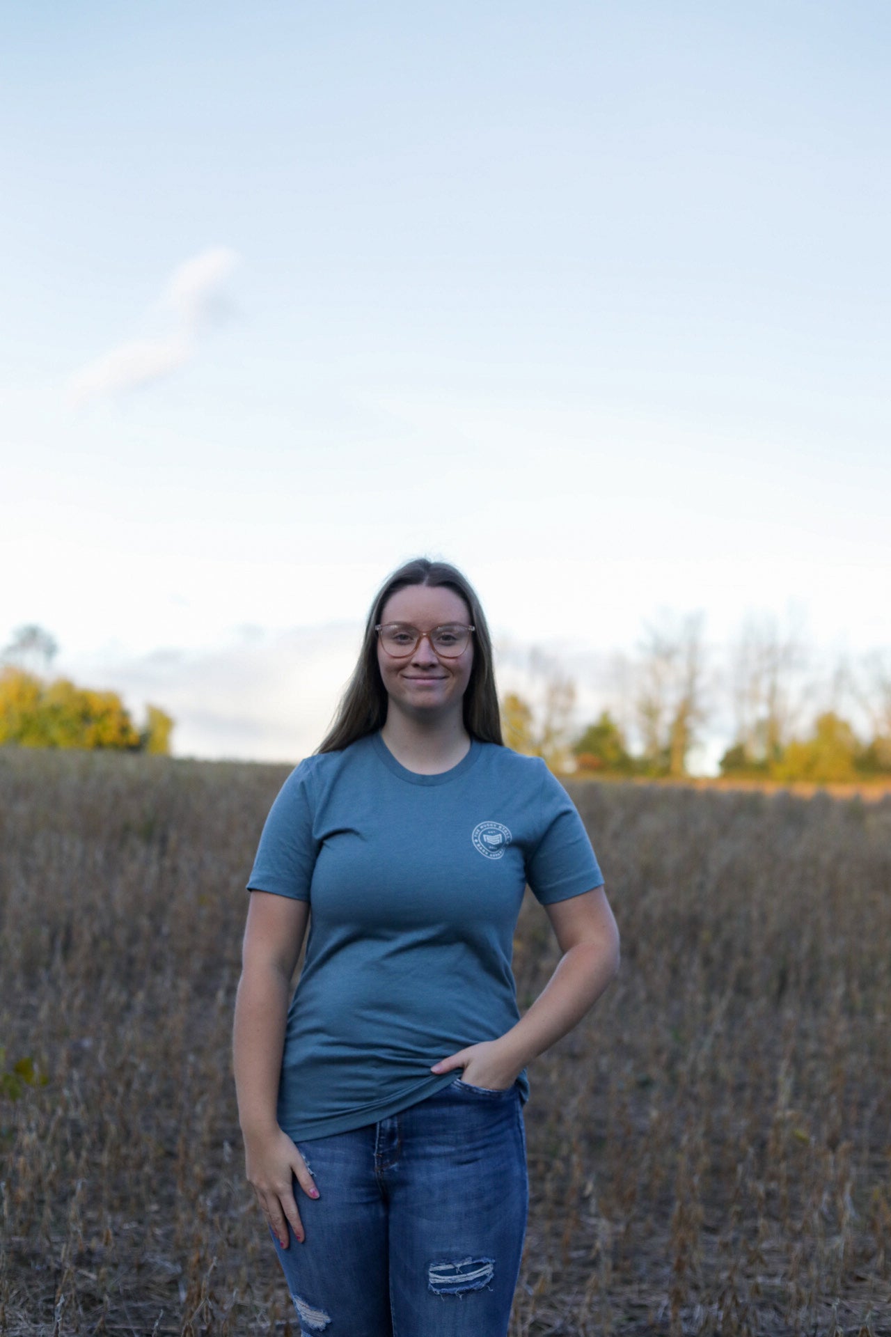 Steel Blue adult tee
