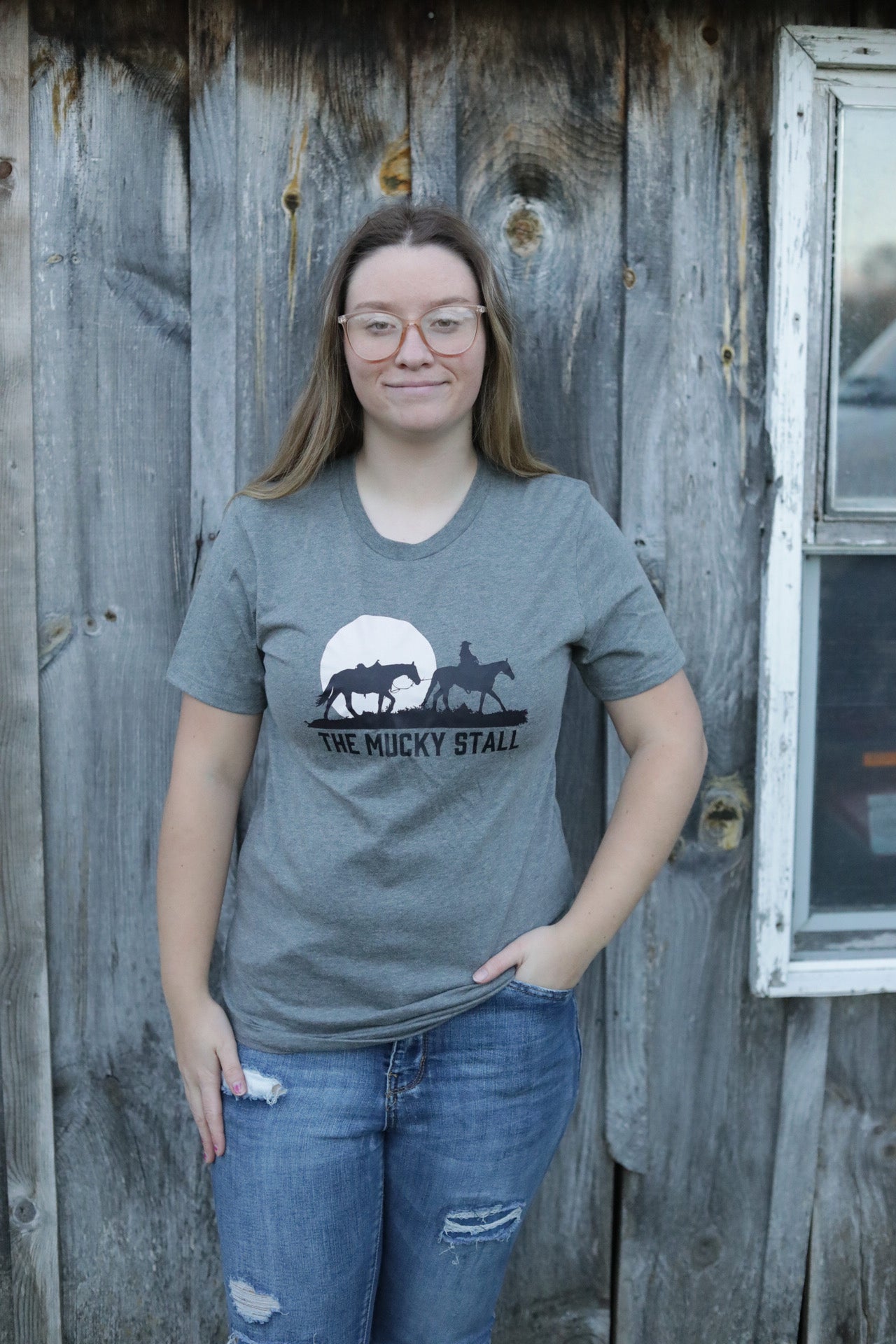 Adult dark grey tee