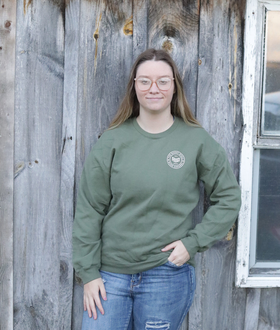 Military Green Crewneck